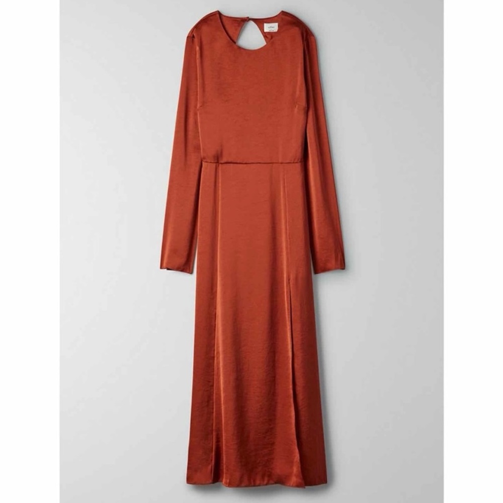 NEW Wilfred Aritzia Evora Dress Rustwood